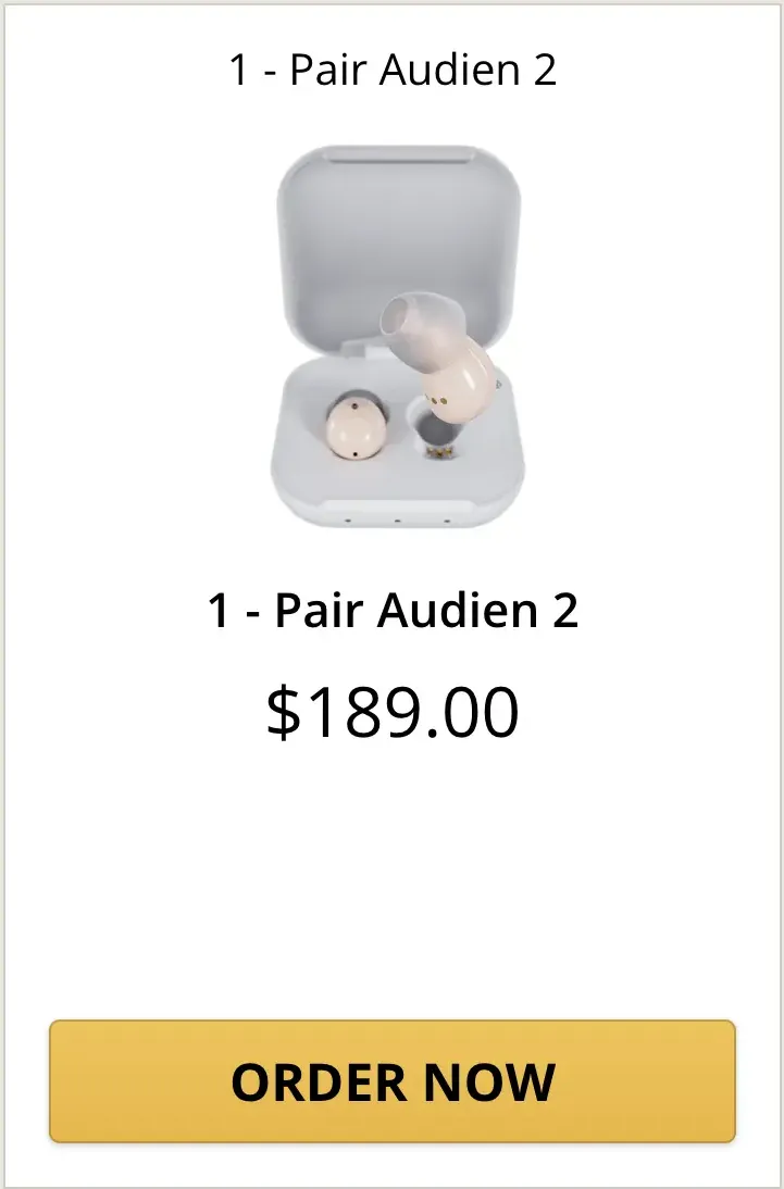 Audien hearing aids 1 pack